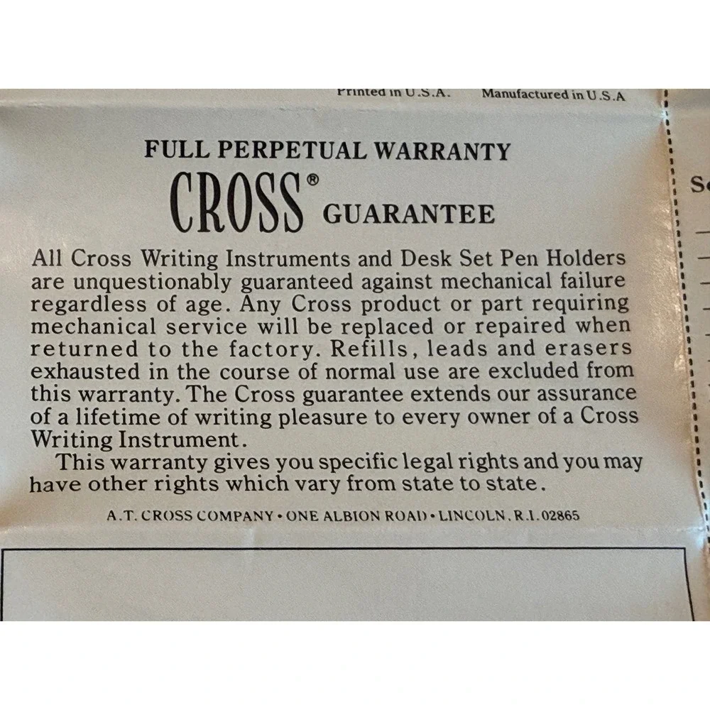 Vintage Cross Century Lustrous Chrome Pen and Pencil Set Original Box AS IS